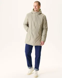 Donzen Jassen & Jacks-JOTT Doudoune Longue Reversible A Capuche Beige/Kaki Clair Amsterdam 8040 Beige/Bush