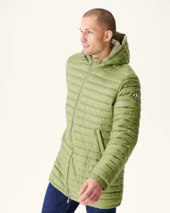 Donzen Jassen & Jacks-JOTT Doudoune Longue Reversible A Capuche Beige/Kaki Clair Amsterdam 8040 Beige/Bush