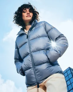 Donzen Jassen & Jacks-JOTT Doudoune Matelassee Grand Froid Bleu Delave Cardiff 182 Bleu Delave