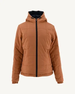 Donzen Jassen & Jacks-JOTT Doudoune Reversible A Capuche Ultralight Marine/Camel Kara 1045 Navy/Camel