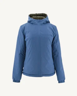 Donzen Jassen & Jacks-JOTT Doudoune Reversible A Capuche Bleu Jeans/Army Vienne 1400 Blue Jeans/Army