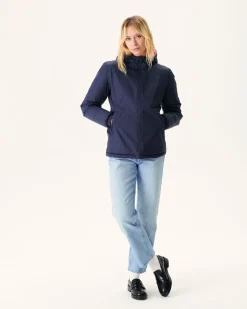 Donzen Jassen & Jacks-JOTT Doudoune Reversible A Capuche Marine/Rose Intense Vienne 1043 Navy/Wild Rose