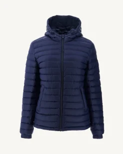 Donzen Jassen & Jacks-JOTT Doudoune Reversible A Capuche Marine Vienne 104 Marine