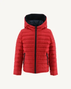 Donzen Jassen-JOTT Doudoune Reversible A Capuche Enfant Marine/Rouge Zurich 189 Marine/Rouge