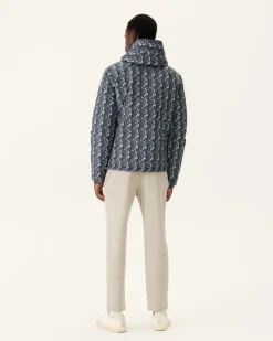 Donzen Jassen & Jacks-JOTT Doudoune Reversible A Capuche Monogram Anthra/Anthra Bergen 5040 Monogram Anthra/Anthra