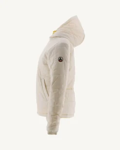 Donzen Jassen & Jacks-JOTT Doudoune Reversible A Capuche Ultralight Citron/Ecru Kara 6311 Lemon/Off-White