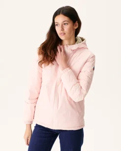 Donzen Jassen & Jacks-JOTT Doudoune Reversible A Capuche Rose Clair/Beige Vienne 4630 Soft Pink/Beige
