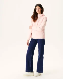 Donzen Jassen & Jacks-JOTT Doudoune Reversible A Capuche Rose Clair/Beige Vienne 4630 Soft Pink/Beige