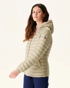 Donzen Jassen & Jacks-JOTT Doudoune Reversible A Capuche Rose Clair/Beige Vienne 4630 Soft Pink/Beige