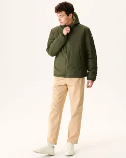 Donzen Jassen & Jacks-JOTT Doudoune Reversible A Capuche Army/Kaki Clair Bergen 2550 Army/Bush