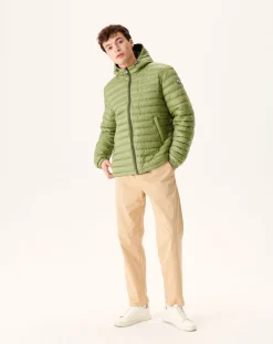 Donzen Jassen & Jacks-JOTT Doudoune Reversible A Capuche Army/Kaki Clair Bergen 2550 Army/Bush