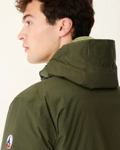 Donzen Jassen & Jacks-JOTT Doudoune Reversible A Capuche Army/Kaki Clair Bergen 2550 Army/Bush