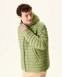 Donzen Jassen & Jacks-JOTT Doudoune Reversible A Capuche Army/Kaki Clair Bergen 2550 Army/Bush