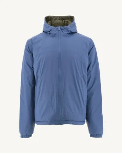 Donzen Jassen & Jacks-JOTT Doudoune Reversible A Capuche Bleu Jeans/Army Bergen 1400 Blue Jeans/Army