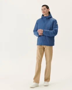 Donzen Jassen & Jacks-JOTT Doudoune Reversible A Capuche Bleu Jeans/Army Bergen 1400 Blue Jeans/Army