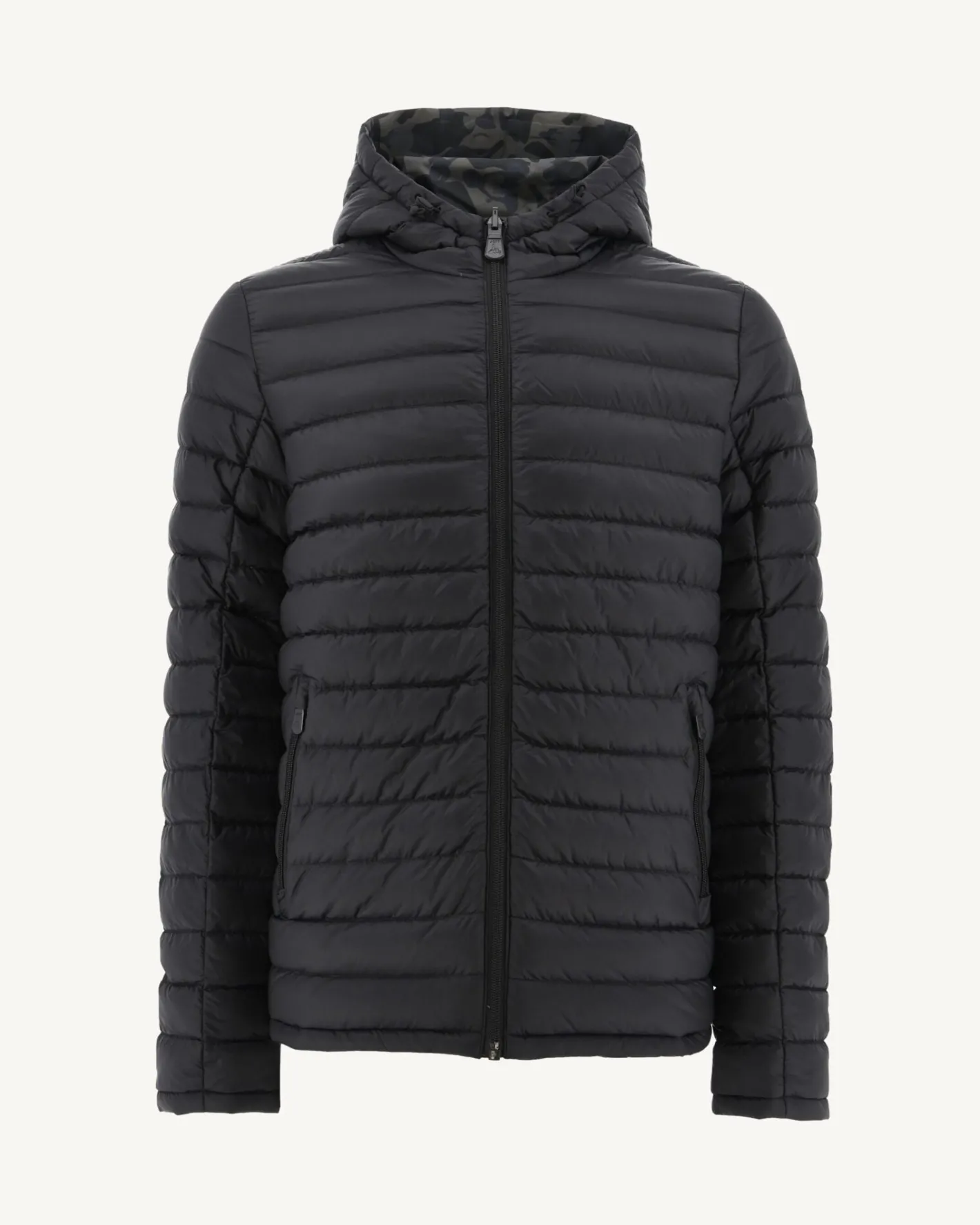 Donzen Jassen & Jacks-JOTT Doudoune Reversible A Capuche Print Militaire/Noir Bergen 278 Print Militaire/Noir
