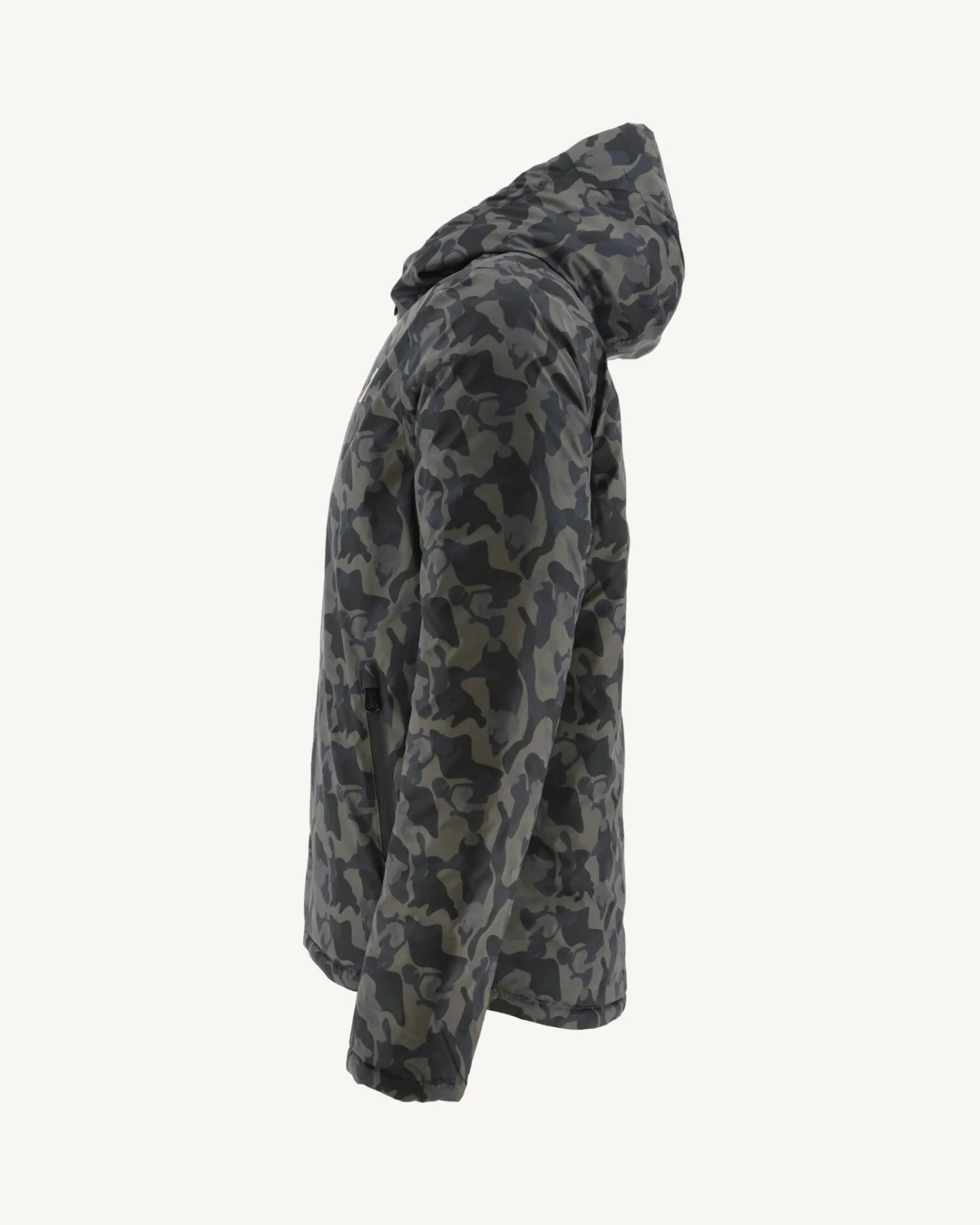 Donzen Jassen & Jacks-JOTT Doudoune Reversible A Capuche Print Militaire/Noir Bergen 278 Print Militaire/Noir