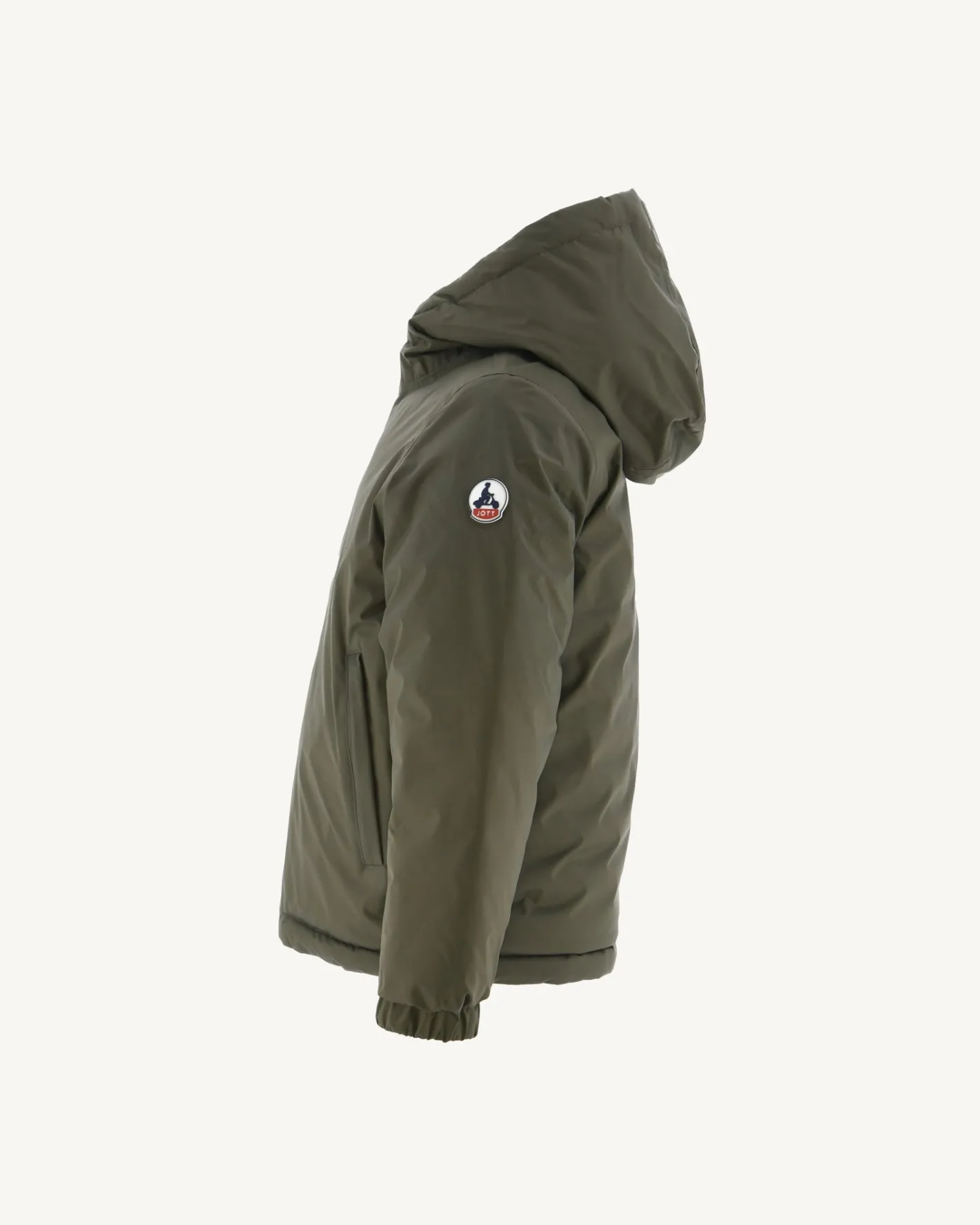 Donzen Jassen-JOTT Doudoune Reversible Army/Monogram Rouge Vif Enfant Zurich 2553 Army/Monogram Fire Red