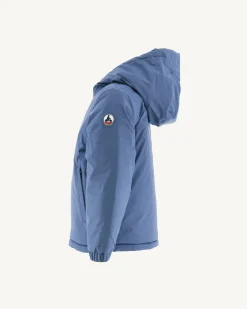 Donzen Jassen-JOTT Doudoune Reversible Bleu Jeans/Army Enfant Zurich 1400 Blue Jeans/Army