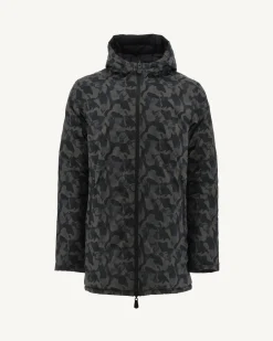 Donzen Jassen & Jacks-JOTT Doudoune Reversible Print Militaire/Noir Amsterdam 278 Print Militaire/Noir