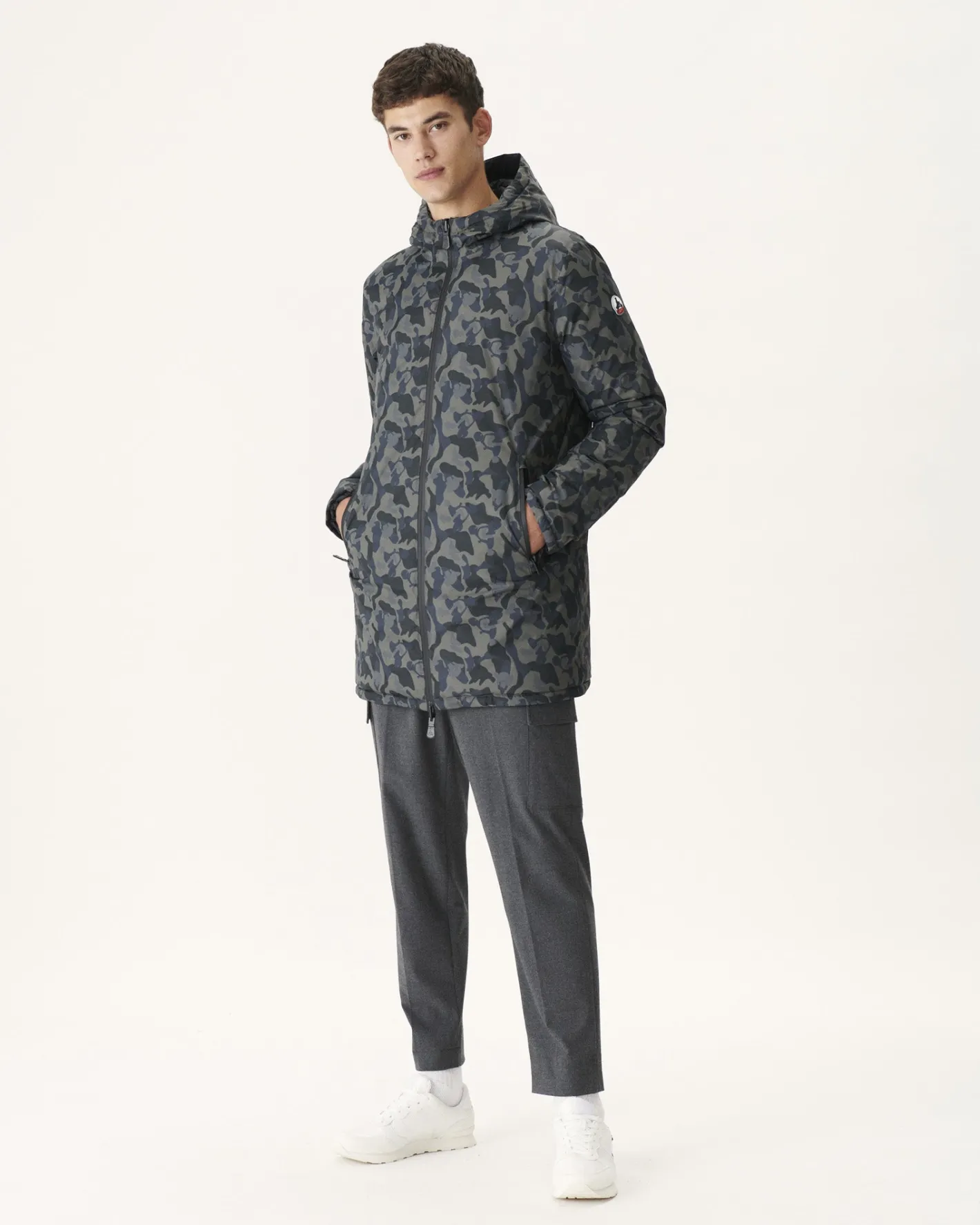 Donzen Jassen & Jacks-JOTT Doudoune Reversible Print Militaire/Noir Amsterdam 278 Print Militaire/Noir