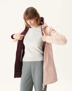 Donzen Jassen & Jacks-JOTT Doudoune Reversible Rose Pale/Aubergine Moscou 454 Rose Pale/Aubergine