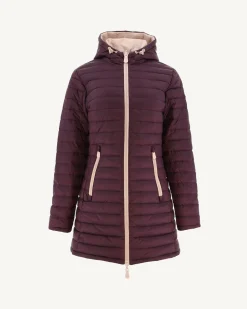 Donzen Jassen & Jacks-JOTT Doudoune Reversible Rose Pale/Aubergine Moscou 454 Rose Pale/Aubergine