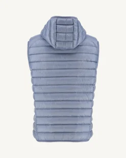 Donzen Jassen & Jacks-JOTT Doudoune Sans Manches A Capuche Bleu Delave Pat 182 Bleu Delave