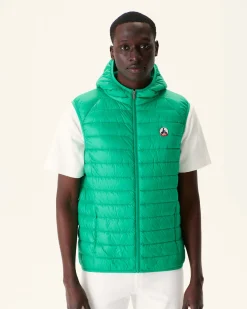 Donzen Jassen & Jacks-JOTT Doudoune Sans Manches A Capuche Vert Pat 243 Poppy Green