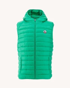 Donzen Jassen & Jacks-JOTT Doudoune Sans Manches A Capuche Vert Pat 243 Poppy Green