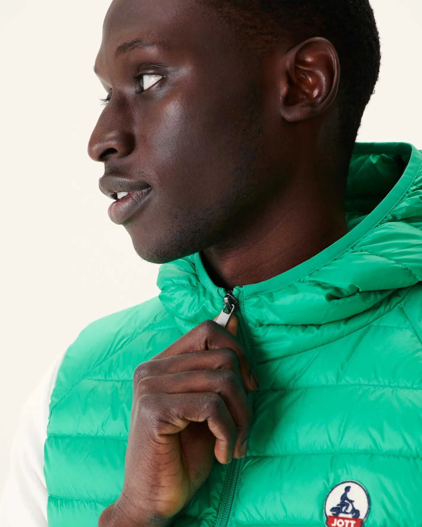 Donzen Jassen & Jacks-JOTT Doudoune Sans Manches A Capuche Vert Pat 243 Poppy Green