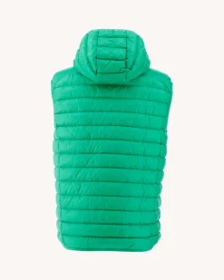 Donzen Jassen & Jacks-JOTT Doudoune Sans Manches A Capuche Vert Pat 243 Poppy Green