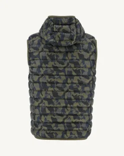 Donzen Jassen & Jacks-JOTT Doudoune Sans Manches A Capuche Print Militaire Pat 277 Print Militaire