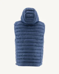Donzen Jassen & Jacks-JOTT Doudoune Sans Manches A Capuche Bleu Jeans Pat 140 Blue Jeans