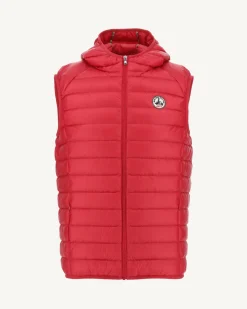 Donzen Jassen & Jacks-JOTT Doudoune Sans Manches A Capuche Rouge Pat 300 Red