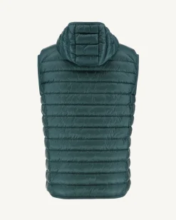 Donzen Jassen & Jacks-JOTT Doudoune Sans Manches A Capuche Vert Fonce Pat 203 Vert Fonce