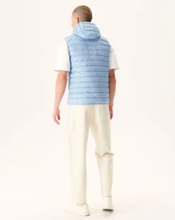 Donzen Jassen & Jacks-JOTT Doudoune Sans Manches A Capuche Bleu Clair Pat 180 Soft Blue