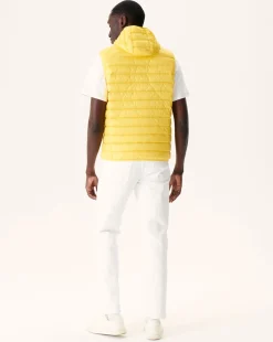 Donzen Jassen & Jacks-JOTT Doudoune Sans Manches A Capuche Jaune Clair Pat 627 Soft Yellow