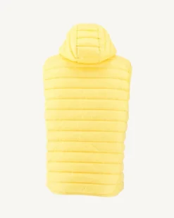 Donzen Jassen & Jacks-JOTT Doudoune Sans Manches A Capuche Jaune Clair Pat 627 Soft Yellow