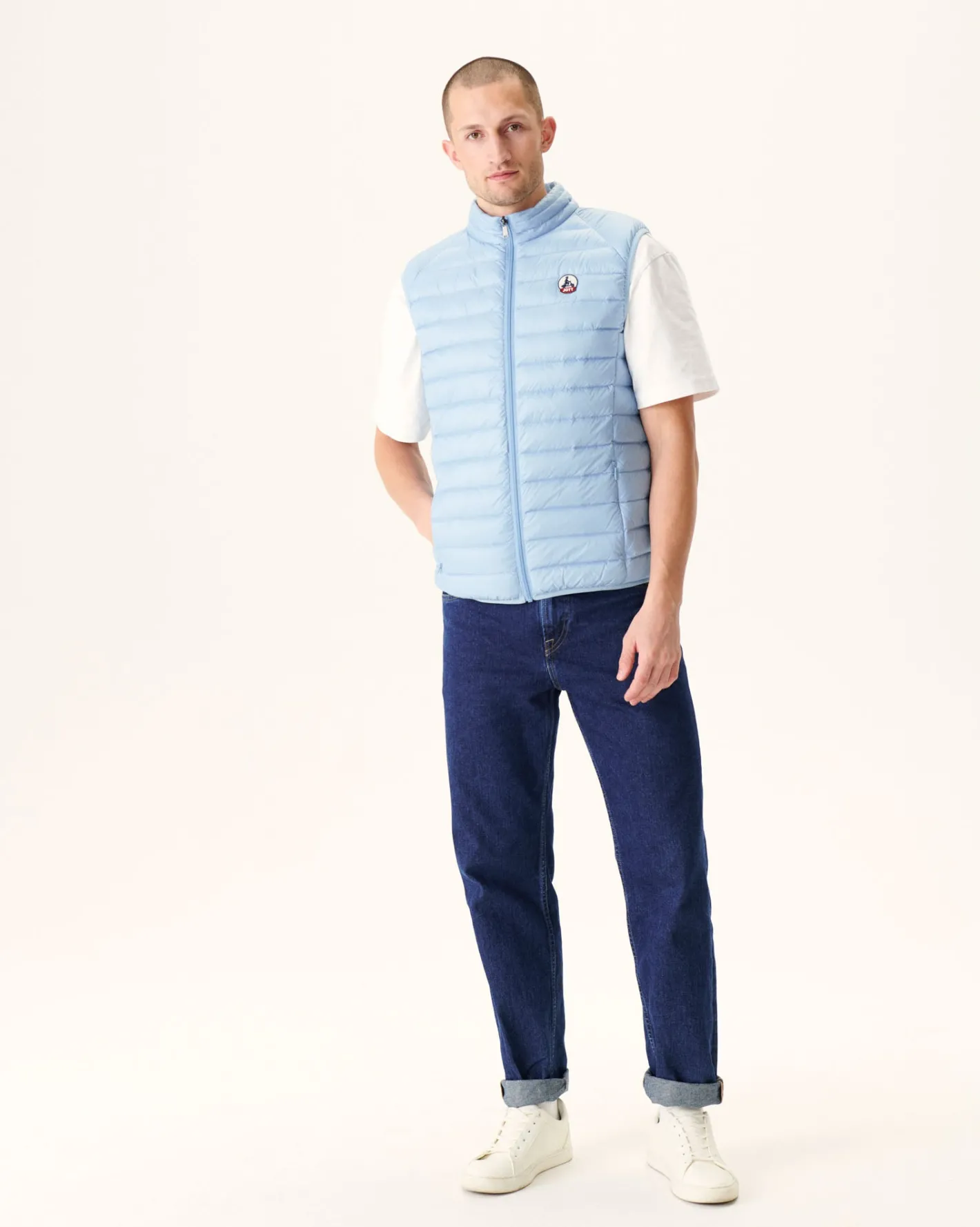 Donzen Jassen & Jacks-JOTT Doudoune Sans Manches Bleu Clair Tom 180 Soft Blue
