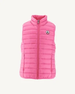 Donzen Jassen-JOTT Doudoune Sans Manches Enfant Rose Intense Zoe 457 Wild Rose