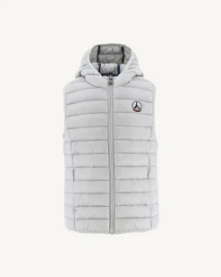 Donzen Jassen-JOTT Doudoune Sans Manches Enfant Gris Clair Djam 532 Soft Grey