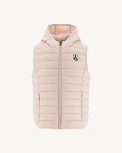 Donzen Jassen-JOTT Doudoune Sans Manches Enfant Rose Clair Djam 463 Soft Pink