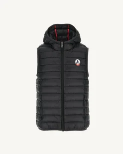 Donzen Jassen-JOTT Doudoune Sans Manches Enfant Noir Djam 999 Black
