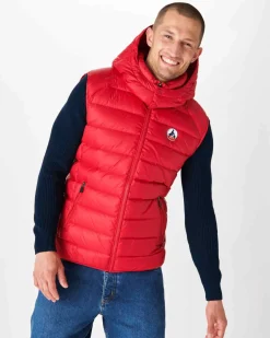 Donzen Jassen & Jacks-JOTT Doudoune Sans Manches Grand Froid Rouge Silver 300 Red