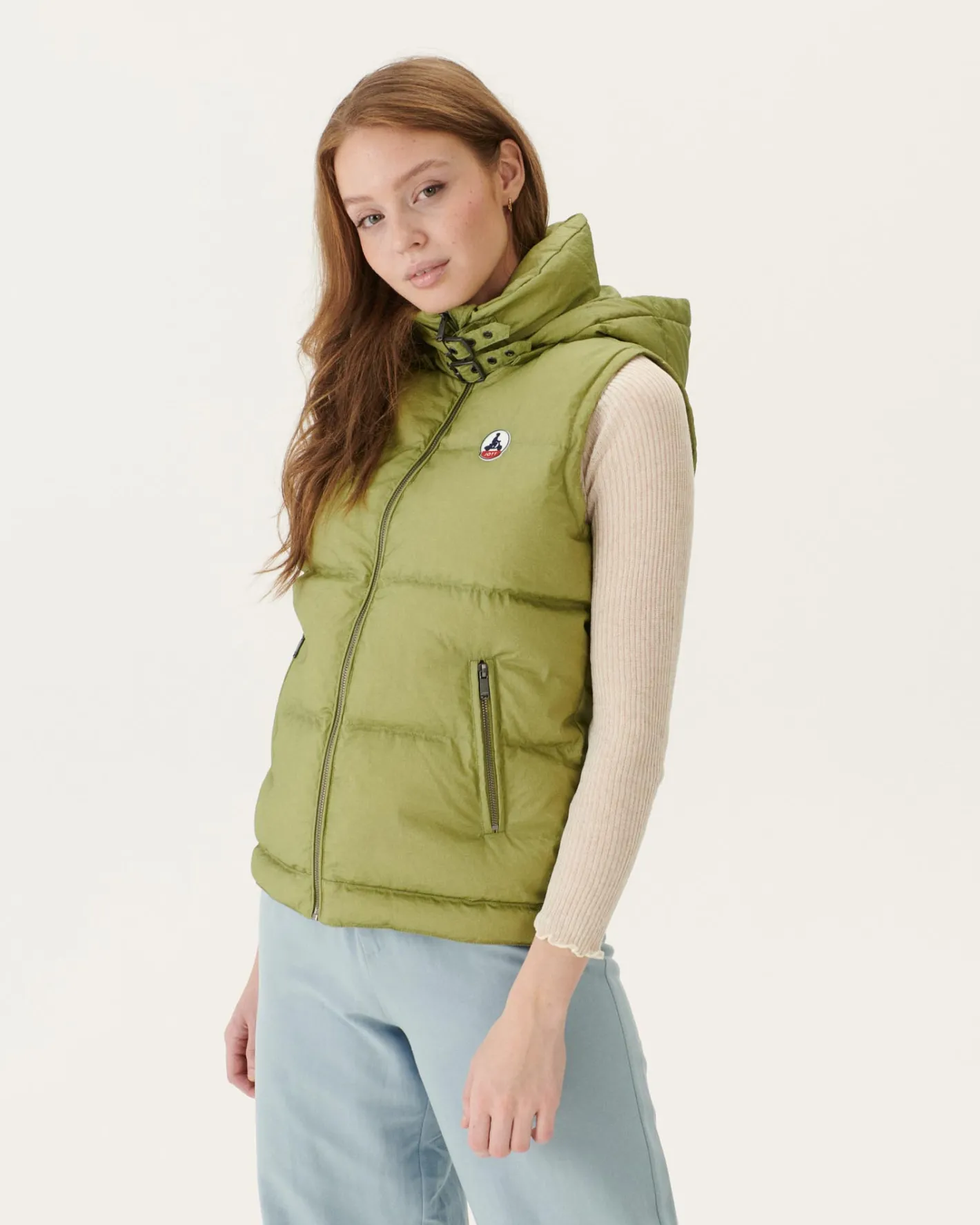 Donzen Jassen & Jacks-JOTT Doudoune Sans Manches Grand Froid Kaki Clair Sevilla 247 Bush