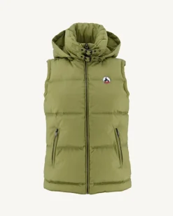Donzen Jassen & Jacks-JOTT Doudoune Sans Manches Grand Froid Kaki Clair Sevilla 247 Bush