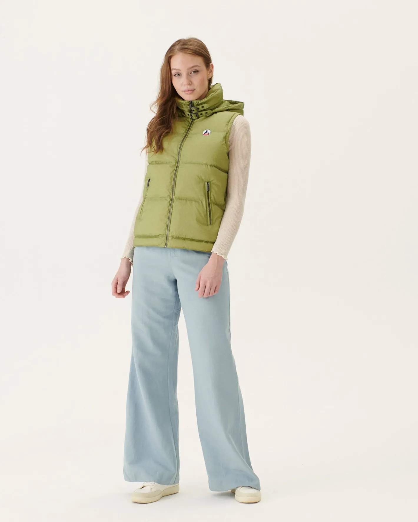 Donzen Jassen & Jacks-JOTT Doudoune Sans Manches Grand Froid Kaki Clair Sevilla 247 Bush