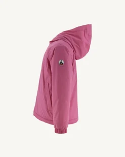 Donzen Jassen-JOTT Doudoune Ultralight Reversible A Capuche Rose Intense/Rose Clair Enfan 4570 Wild Rose/Soft Pink