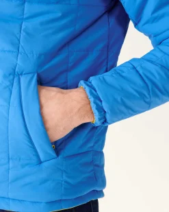 Donzen Jassen & Jacks-JOTT Doudoune Ultralight Reversible A Capuche Citron/Azur Vigo 6310 Lemon/Azure
